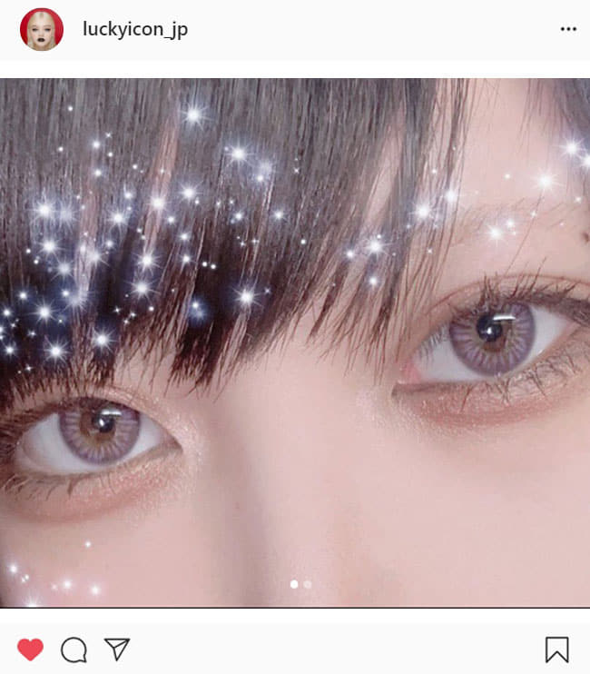 ピンクカラコンCOCO P.EYES・Instagramレビュー1