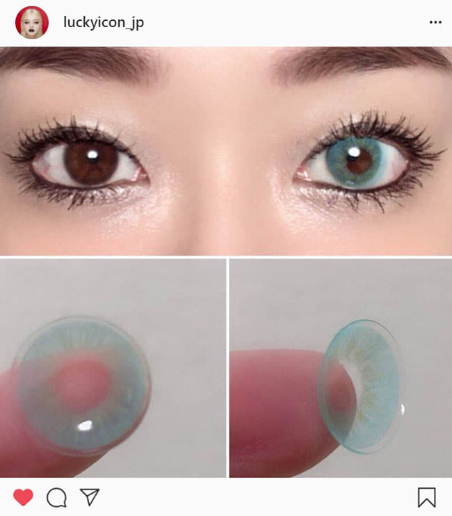 カラコンファンタジーeyeアクア Fantasy Eye Aqua Blue・Instagramレビュー1