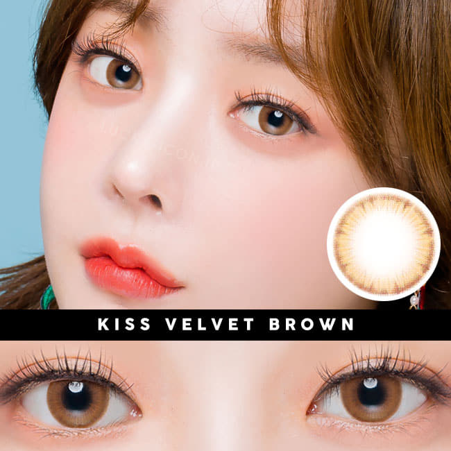 ブラウンカラコンキス ベルベット Kiss velvet brownコンタクトレンズ2