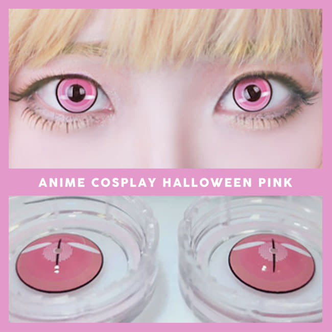 コスプレ用カラコンアニメ ピンク ねずこスタイル