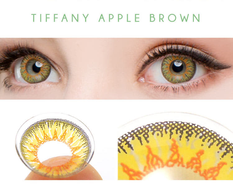 
乱視用 Tiffany Apple ハーフブラウン 4
