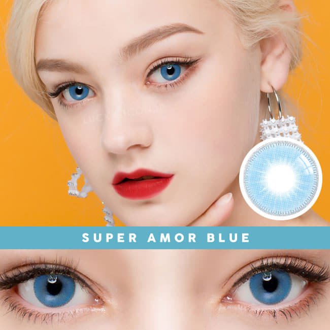 UVカットカラコンスーパーアモールブルー Super Amor Blue2