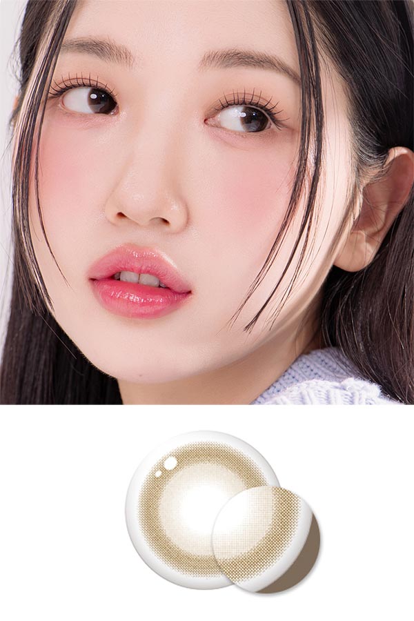 ふんわり発色 シアバターブラウン カラコン