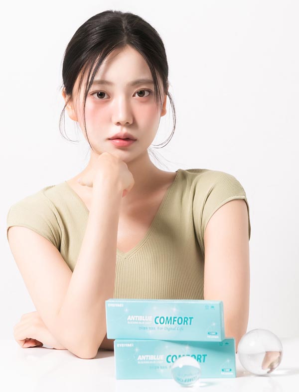 
クリアカラコン｜目にやさしいブルーライトカットのワンデーカラコンBlue-light 405