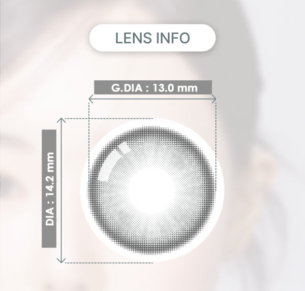 
ハニーシュガ グレーカラコン