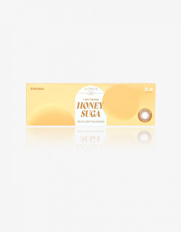 
ブラウン系カラーのハニーシュガ ブラウンカラコン