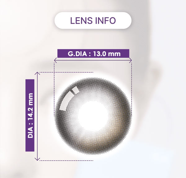 
ナチュラルメイクに合うムーヴ アッシュブラウンカラコン