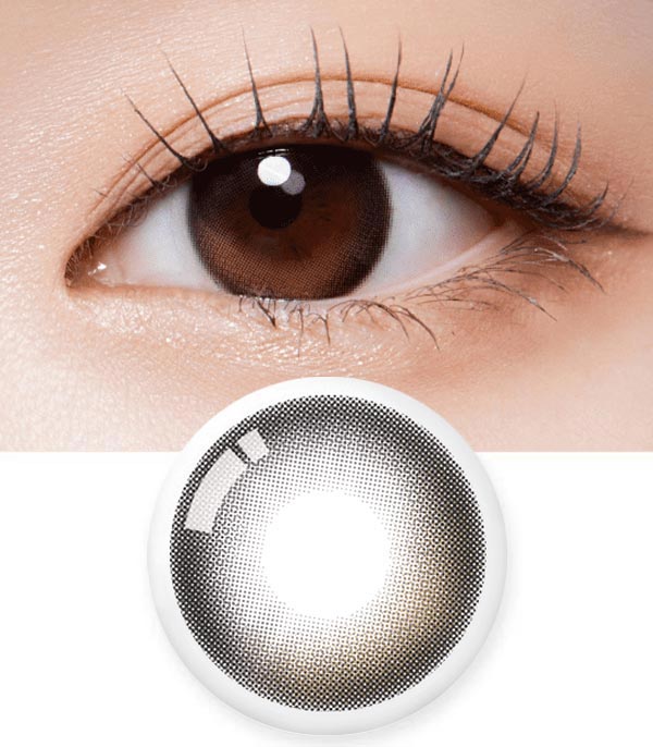 
ムーヴ アッシュブラウンカラーのカラコン アンチブルー
