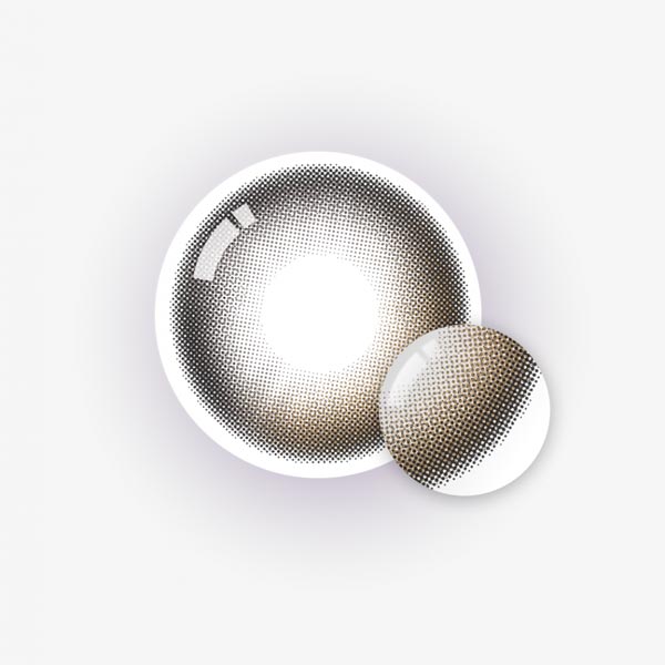 
ブラウン系カラーのハニーシュガ ブラウンカラコン