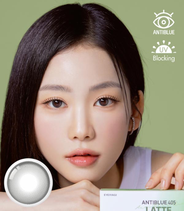 
ラテ グレーのカラコン
