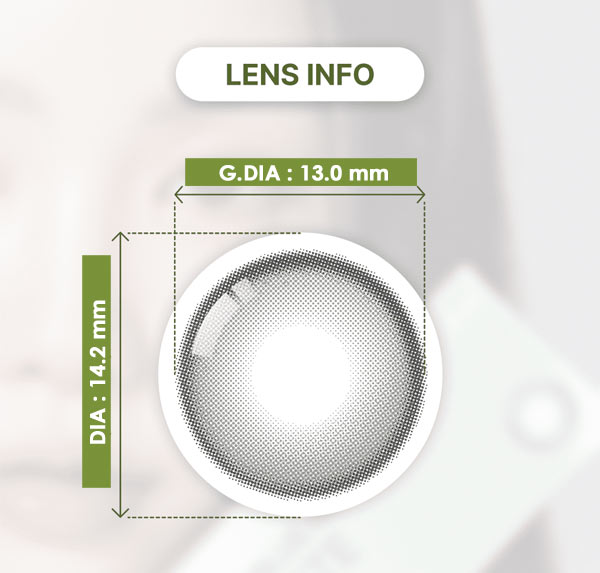 
日常使いに適したラテ グレーカラコン アンチブルー