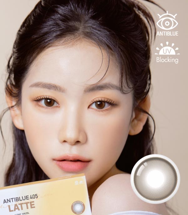 
ラテ ヘーゼルブラウンのカラコン
