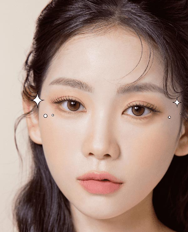 
あたたかみのあるヘーゼルブラウンのラテ ヘーゼルブラウンカラコン