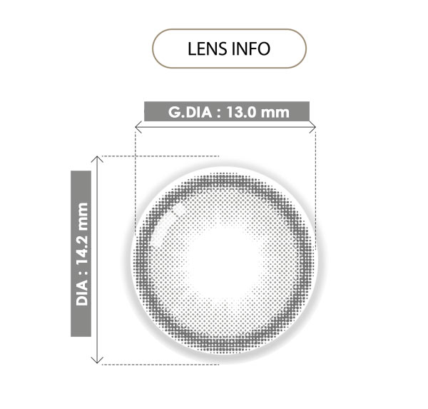 

鮮やかなグレーカラーのカラーポップ グレーカラコン