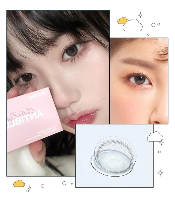 
瞳をはっきり見せるカラーポップ グレーカラコン