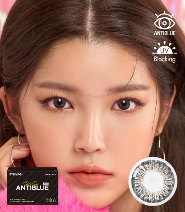 
【マンスリー】キャッツアイグレーのブルーライトカットカラコン
