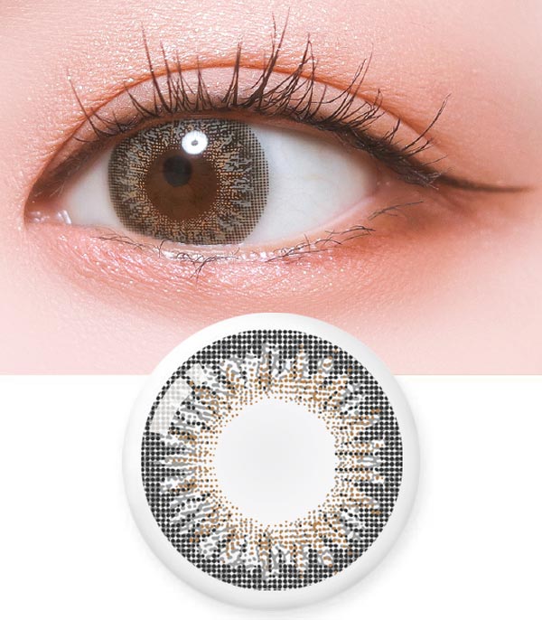 
キャッツアイ グレーのカラコン
