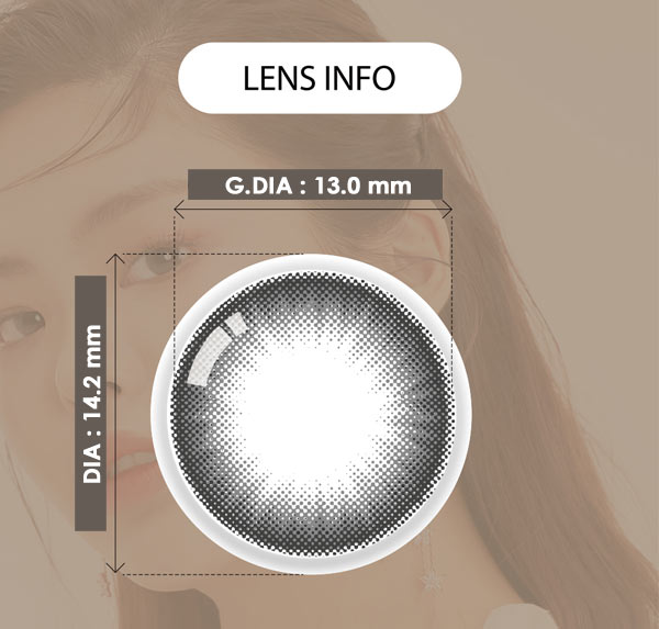 

鮮やかなグレーカラーのカラーポップ グレーカラコン